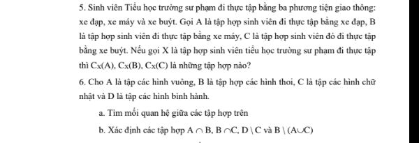 Bài tập Tất cả