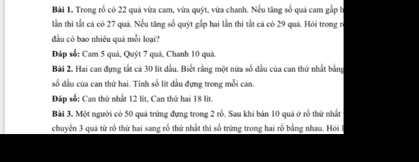 Bài tập Tất cả