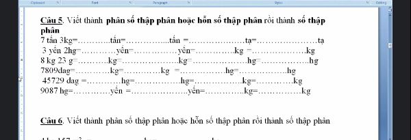 Bài tập Tất cả