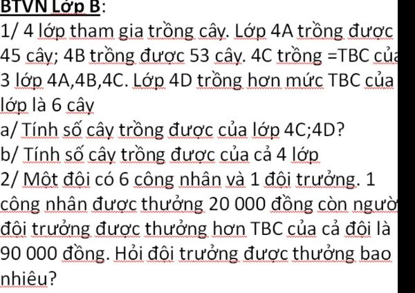 Bài tập Tất cả