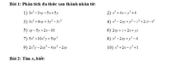 Bài tập Tất cả