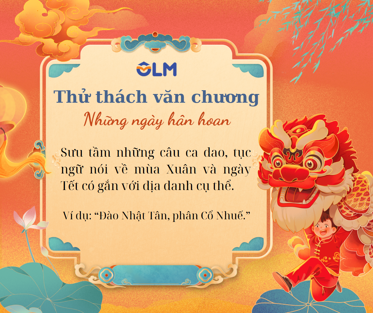 THỬ THÁCH VĂN CHƯƠNG - Những ngày hân hoan