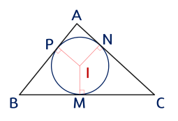 đường tròn nội tiếp tam giác ABC