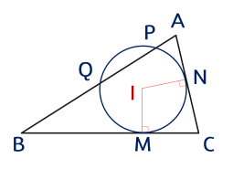 đường tròn nội tiếp tam giác ABC