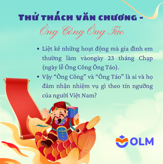 Thử thách văn chương -  Ông Công Ông Táo