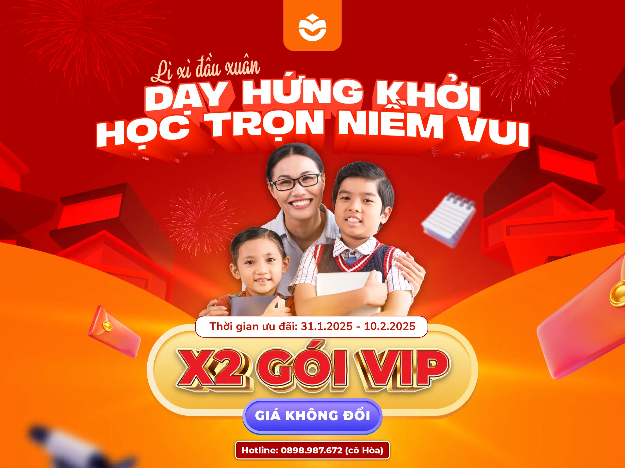 Lì xì đầu xuân - Nhân đôi gói VIP