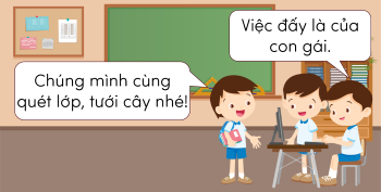 Khoa học 5, chưa tôn trọng bạn khác giới