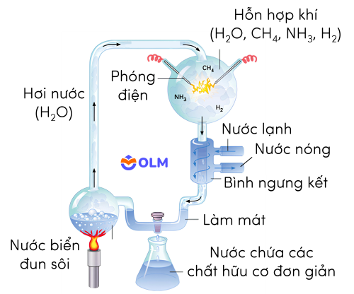 sinh học 12, thí nghiệm của Miller