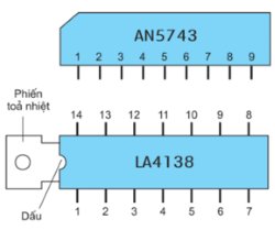 Công nghệ 12, cách bố trí các chân của IC