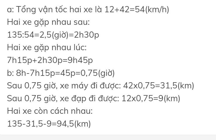 Hai thành phố A và B cách nhau 135 km - Giải đáp chi tiết và ứng dụng thực tiễn