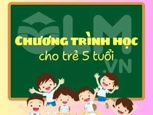 Chương trình học cho trẻ 5 tuổi