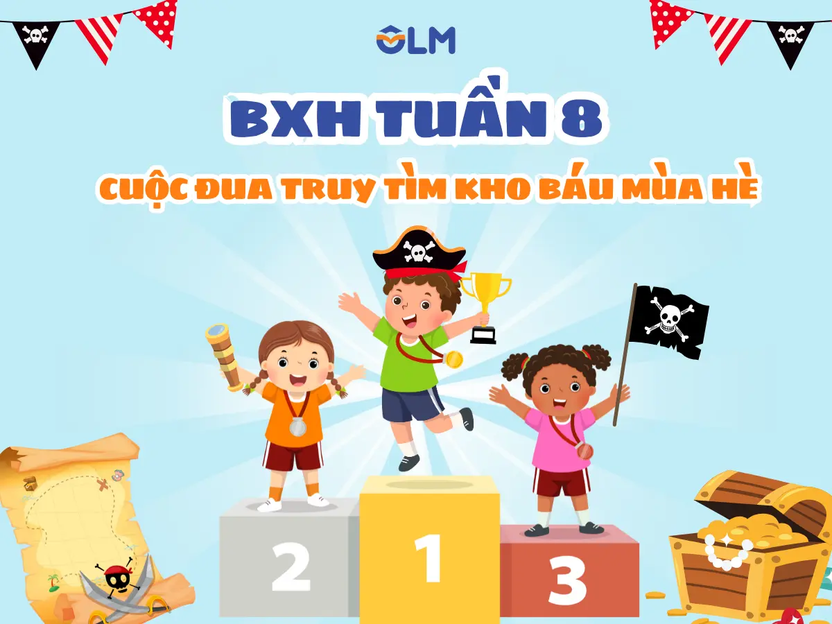 🏅 Bảng xếp hạng tuần 8 cuộc đua truy tìm kho báu mùa hè