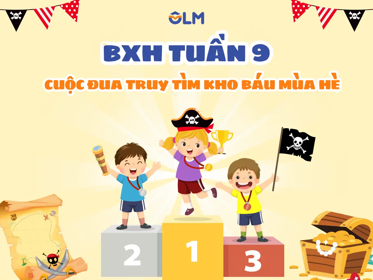 Bảng xếp hạng cuộc đua truy tìm kho báu mùa hè tuần 9