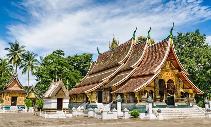 Chùa Vat Xiêng Thông ở thành phố Luông Pha-băng (Lào)