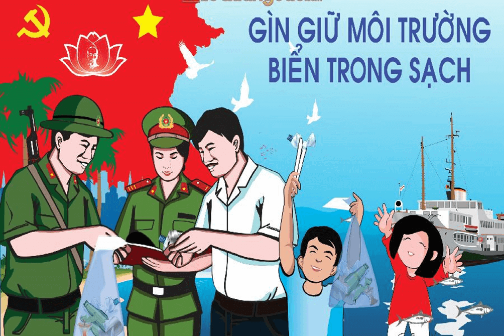 Tranh cổ động về bảo vệ môi trường biển