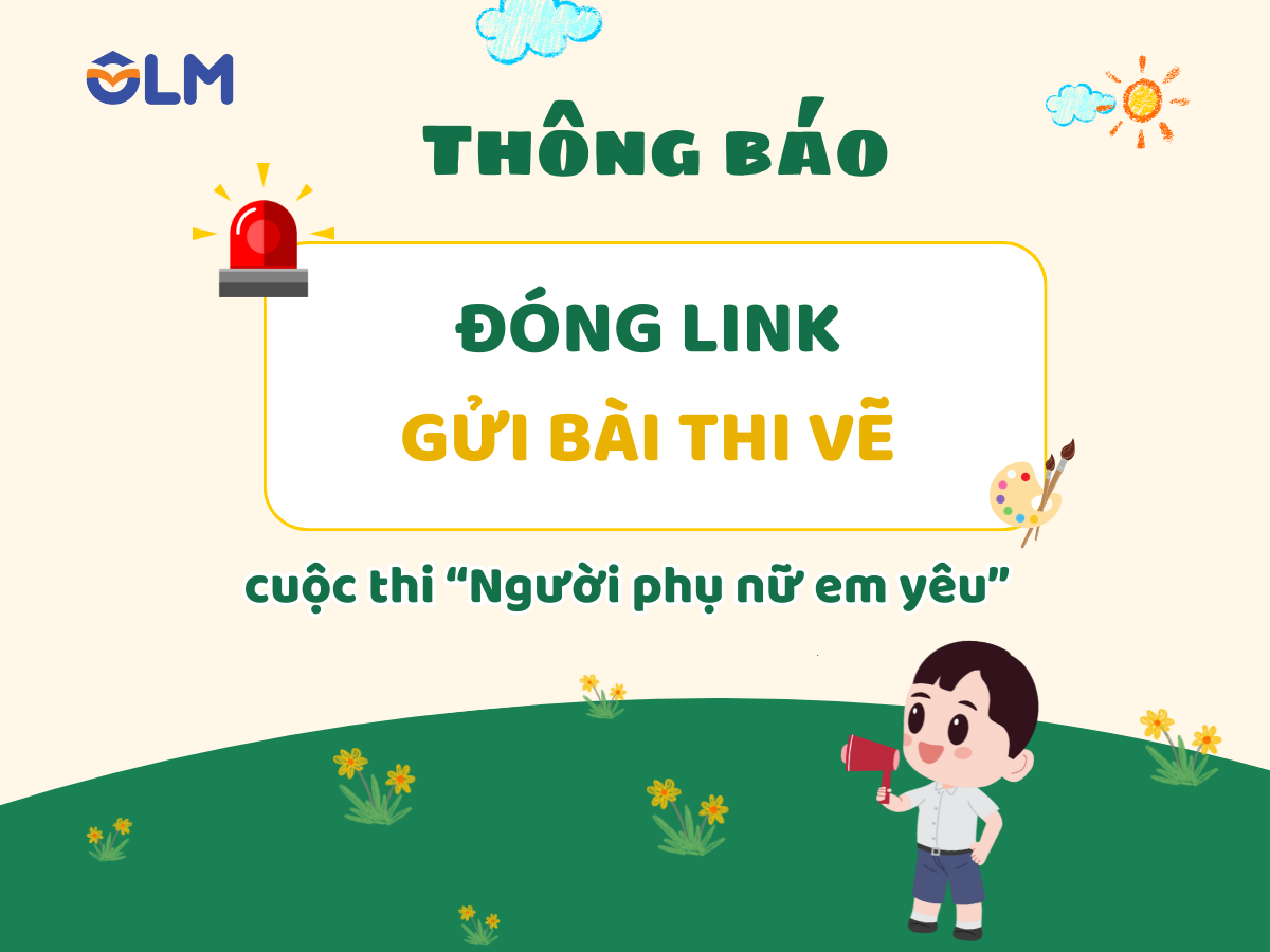 🛎 Thông báo: Đóng link gửi bài dự thi vẽ "Người phụ nữ em yêu"