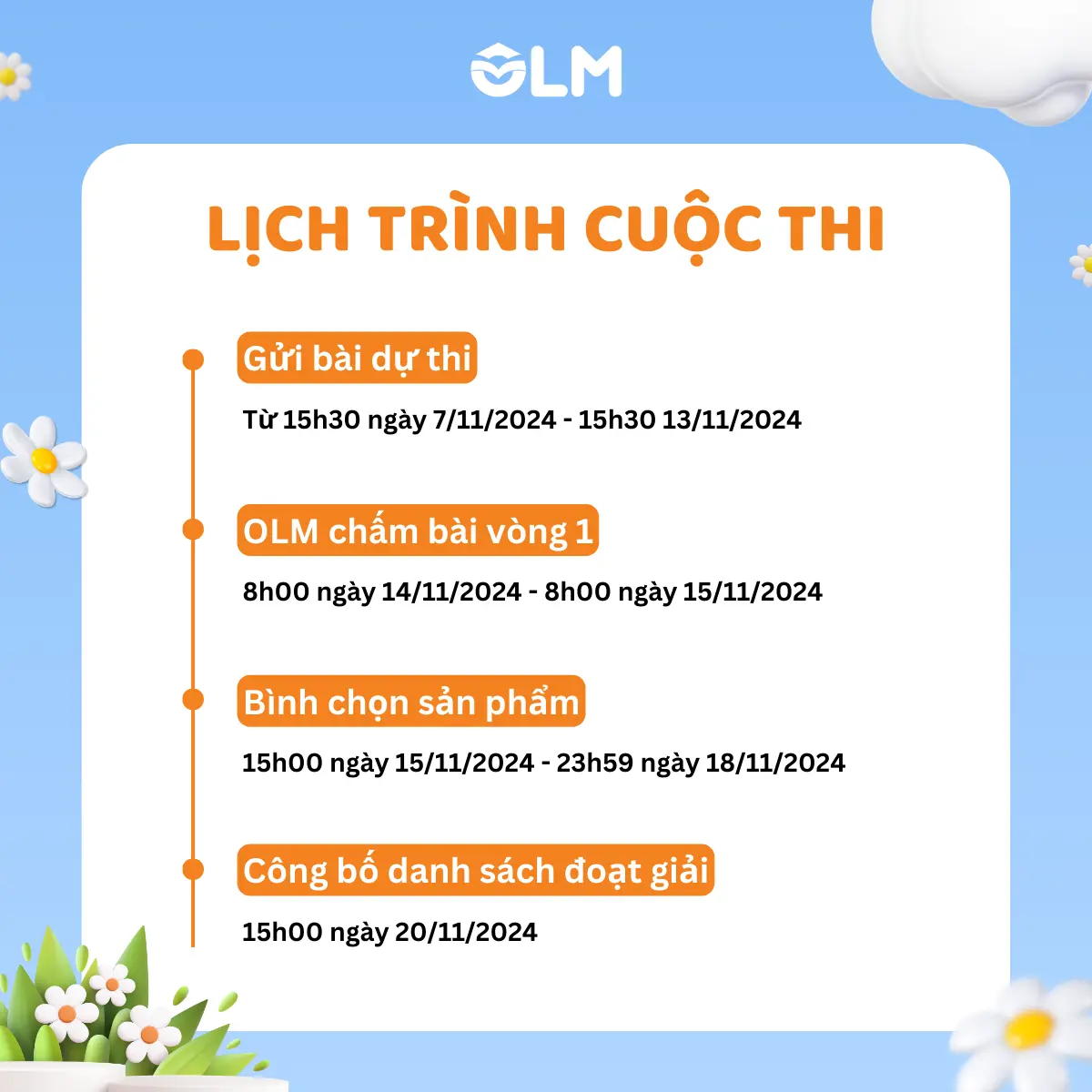 Lịch trình cuộc thi "Nhà giáo sáng tạo"