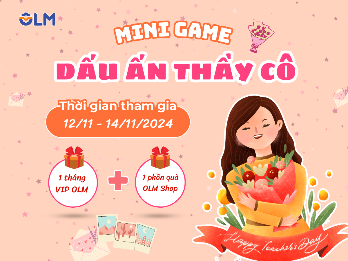 💐⭐ Mini game: Dấu ấn thầy cô - Mừng ngày 20/11