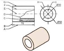 Công nghệ 10, Chi tiết cơ khí hình trụ rỗng