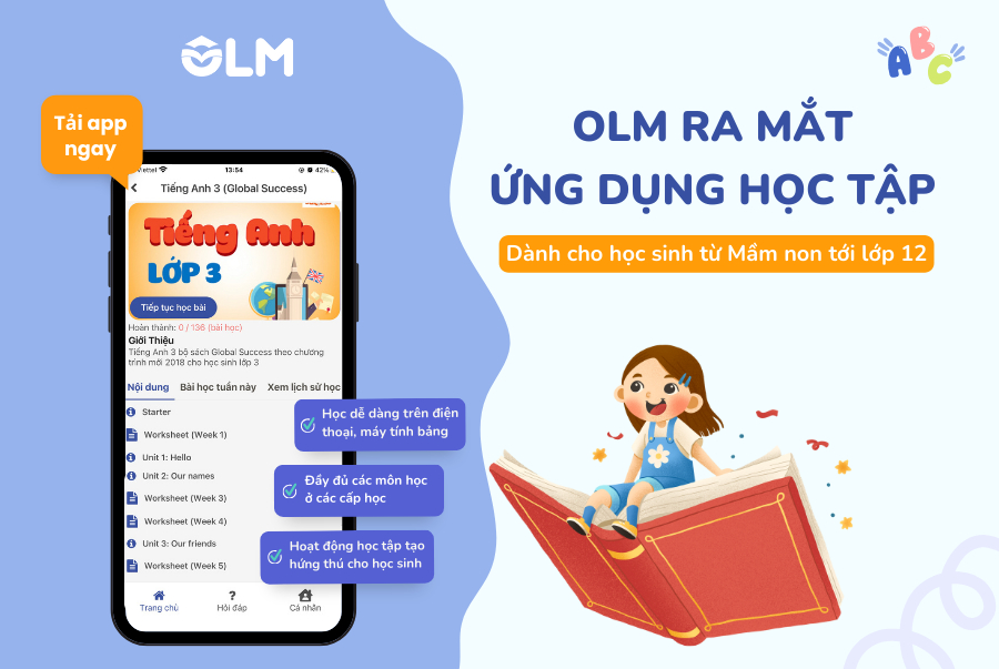 OLM RA MẮT ỨNG DỤNG HỌC TẬP DÀNH CHO HỌC SINH