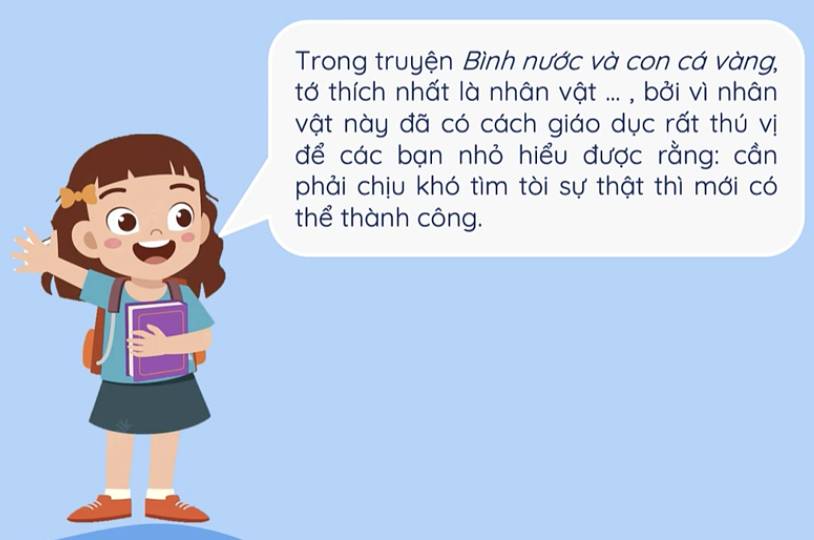 bình nước và con cá vàng