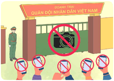 Quay phim, chụp ảnh tại nơi có biển cấm