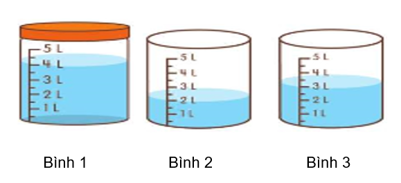 Ba bình đựng nước