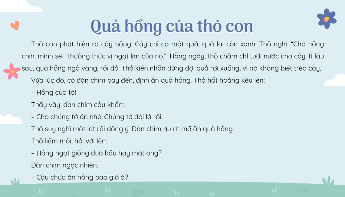 quả hồng của thỏ con