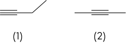 Hóa học 11, Đồng phân alkyne của C4H6
