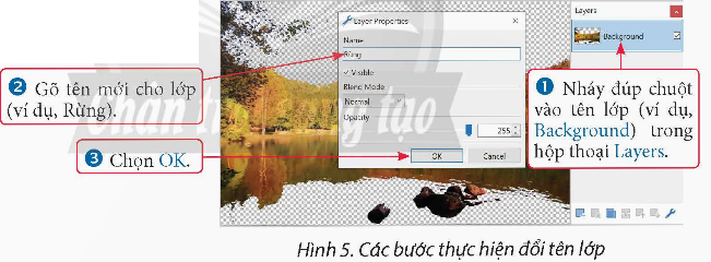 Các bước thực hiện đổi tên lớp