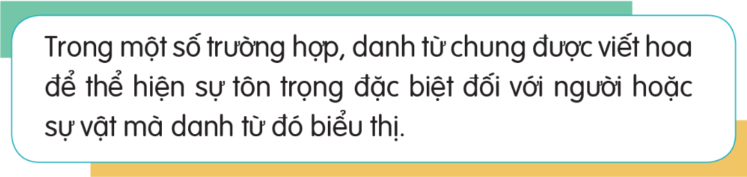 Viết hoa để thể hiện sự tôn trọng đặc biệt