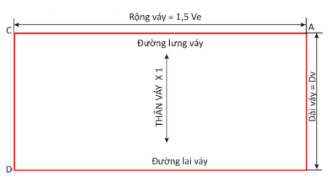 Bản vẽ cắt may chân váy chun.olm