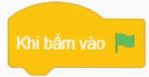 Khi bấm vào lá cờ xanh