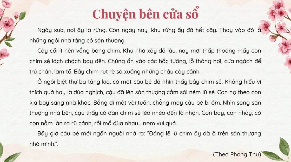 chuyện bên cửa sổ