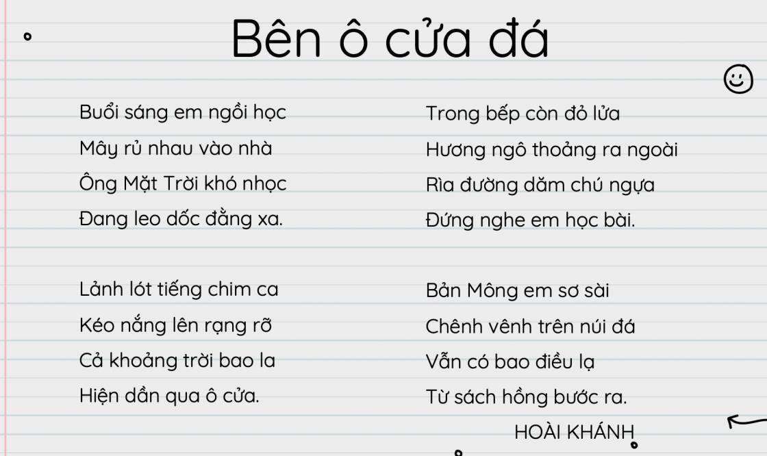 bên ô cửa đá