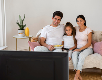 watch TV with parents
