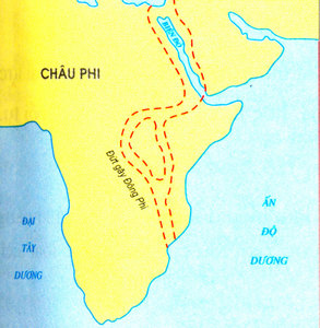 Đứt gãy Đông Phi và biển Đỏ - Địa lý 10 - Lê Thanh Long - Website Tư liệu  dạy và học Địa lý