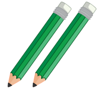 two green pencils olm