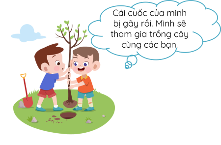 Bạn bè giúp đỡ nhau vượt qua khó khăn.olm