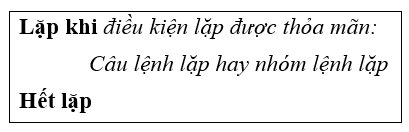 Tin học lớp 10, sách Cánh diều, Mẫu cấu trúc lặp không biết trước, olm