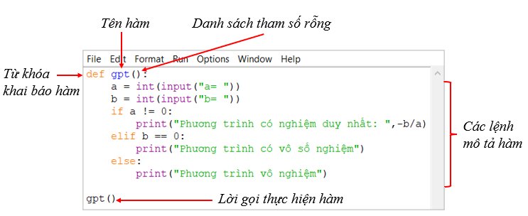 Tin học lớp 10, sách Cánh diều, Ví dụ hàm, olm