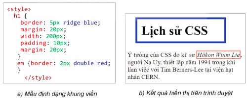 Thiết lập bộ định dạng CSS