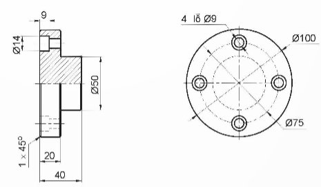 Công nghệ 11, hình vẽ chi tiết mặt bích, olm