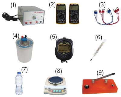 vật lí, lớp 12, dụng cụ thí nghiệm