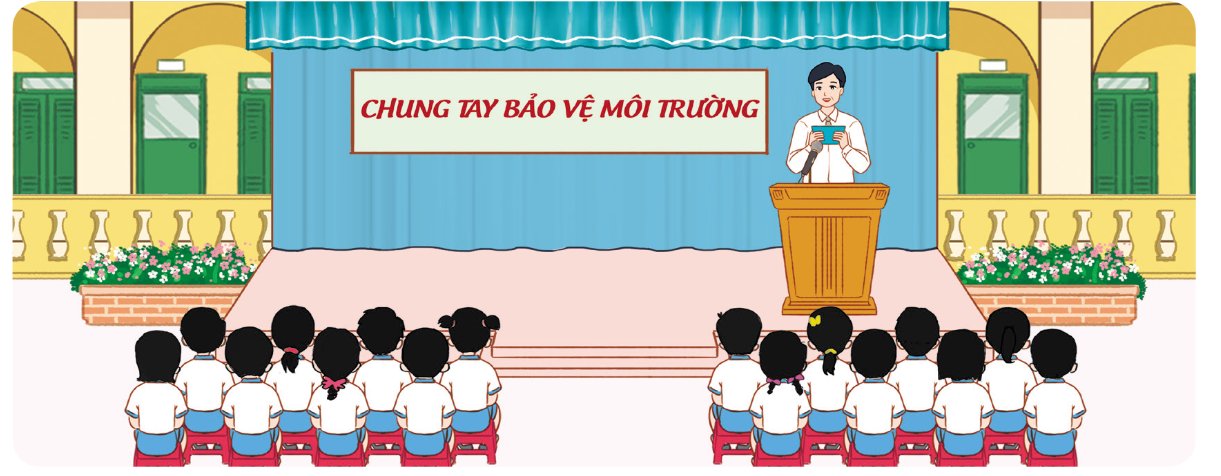 Phong trào Chúng em bảo vệ môi trường".