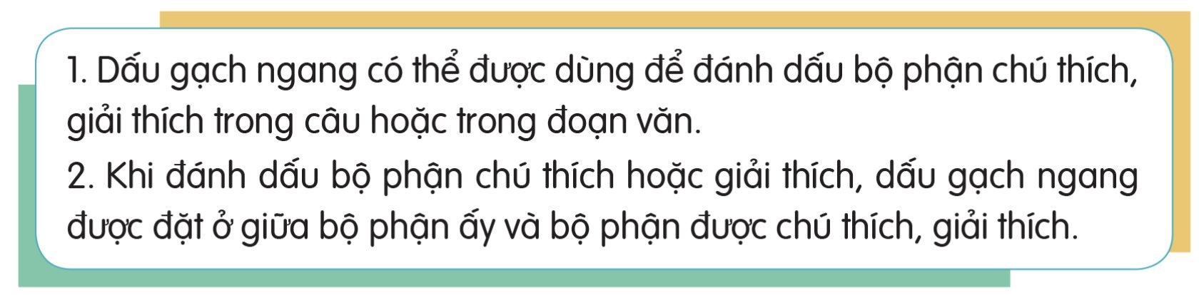 Bài học Dấu gạch ngang