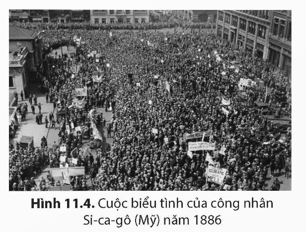 Cuộc biểu tình của hơn 40 vạn công nhân Chi-ca-gô (Mỹ) ngày 1/5/1886