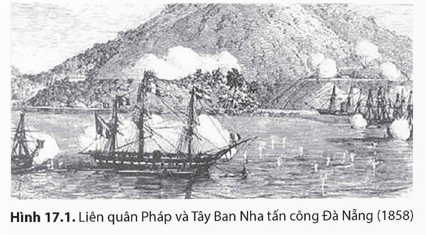 Liên quân Pháp - Tây Ban Nha tấn công Đà Nẵng (tranh vẽ)