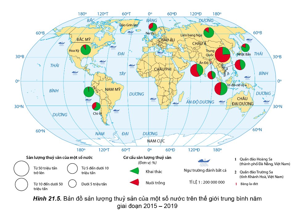 Bản đồ sản lượng thuỷ sản 