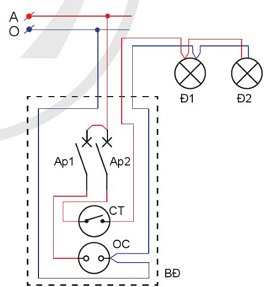 Công nghệ 9, Sơ đồ lắp đặt mạng điện phòng khách.olm